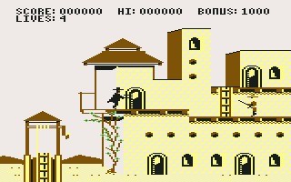 Zorro (Commodore 64) screenshot