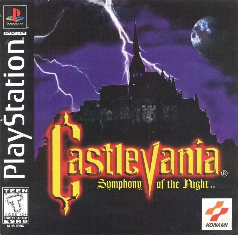 Castlevania: Symphony of the Night Playstation front cover