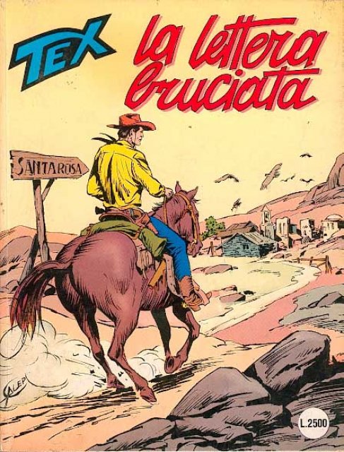 Tex Nr. 399: La lettera bruciata front cover (Italian).