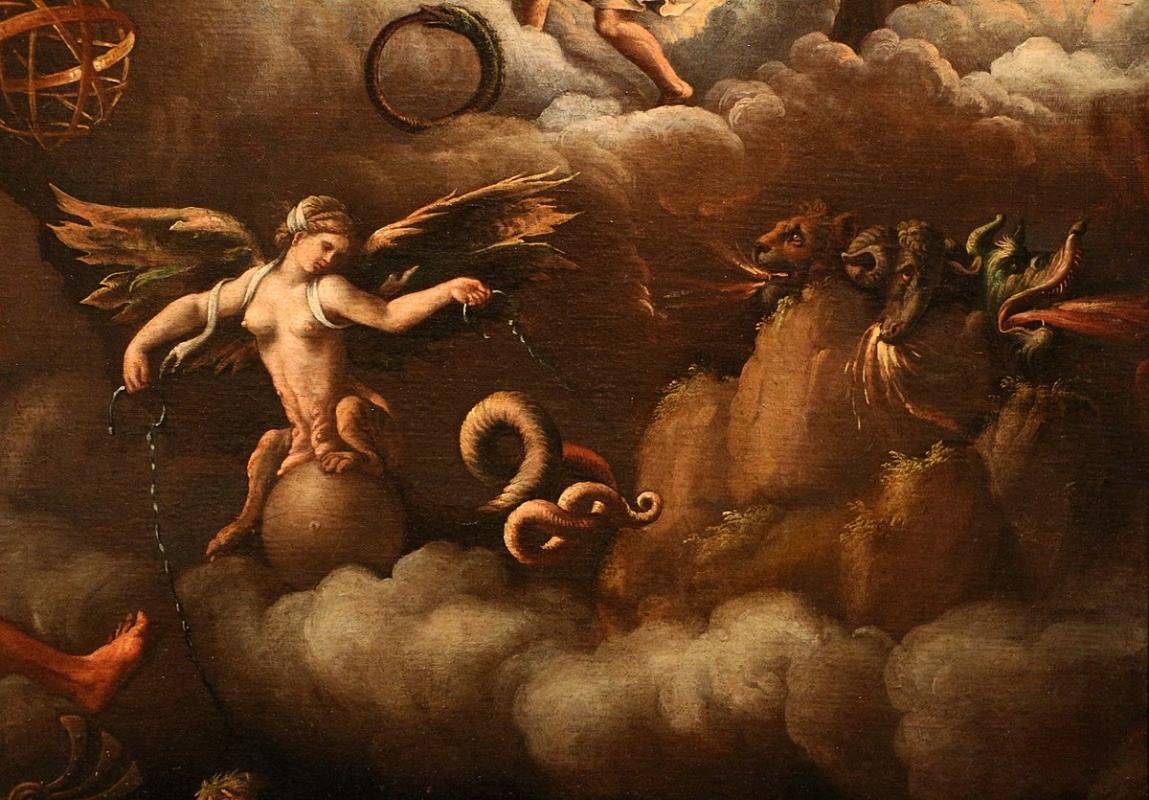 Detail of The Allegory of Immortality by Giulio Romano