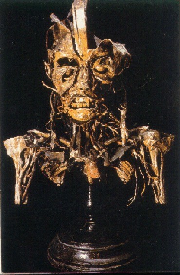Human head embalmed by Fragonard