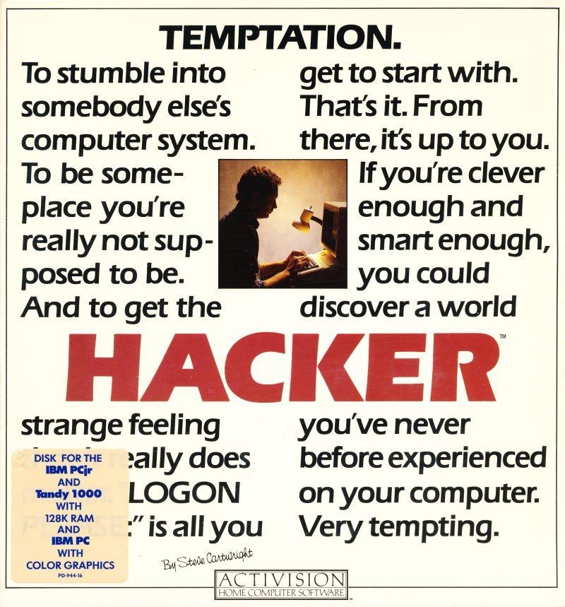 Hacker MS-DOS front cover