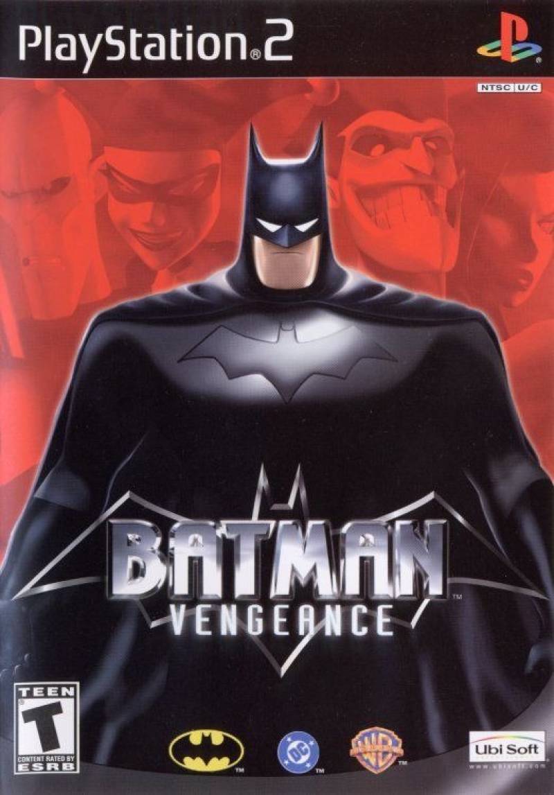 Batman: Vengeance Playstation 2 USA front cover.