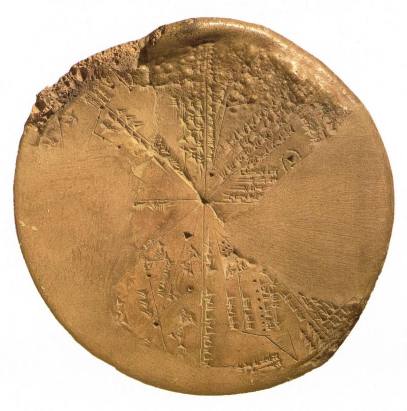 Assyrian star planisphere found in the library of the Assyrian king Ashurbanipal (Aššur-bāni-apli –