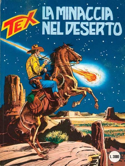 Tex Nr. 421: La minaccia nel deserto front cover (Italian).