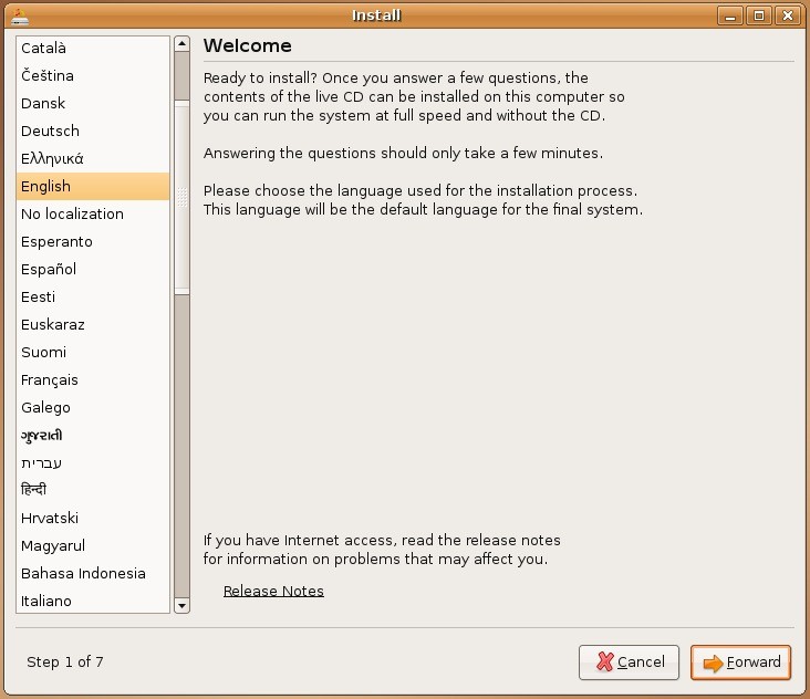 Flavor of the Month: how to install Ubuntu 7.04 - Feisty Fawn