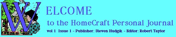 HomeCraft Personal Journal: welcome to the first issue