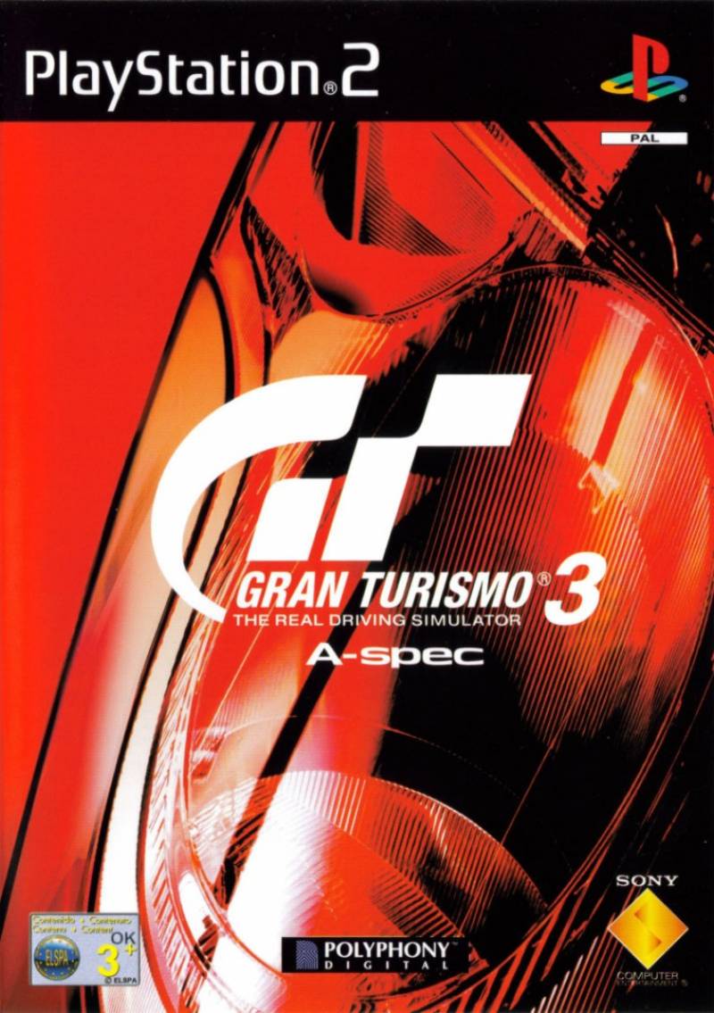 Gran Turismo 3 A-Spec PAL Playstation 2 front cover