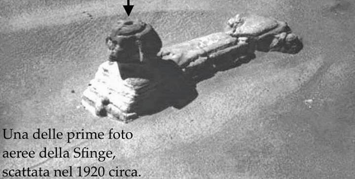 Egypt: The Sphinx of Giza has a large hole in its head