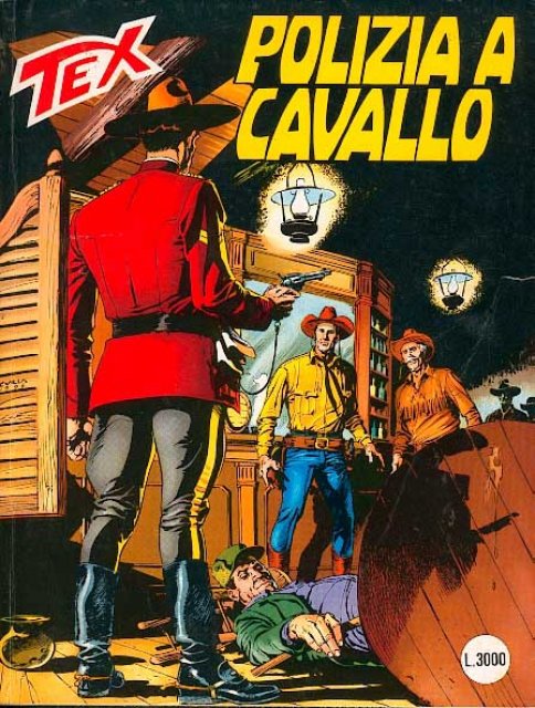 Tex Nr. 432: Polizia a cavallo front cover (Italian).