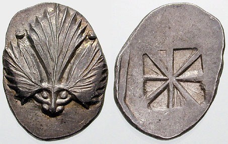 Stater Selinos - Selinon leaf with a panther at its base