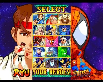 The game's lineup is more varied than the Street Fighter/X-men focused ones of previous games