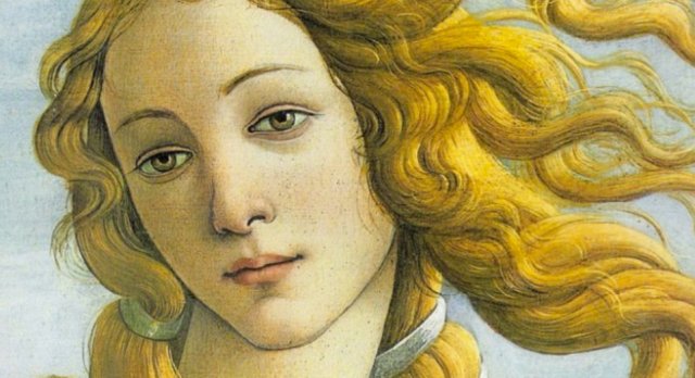 La Venere del Botticelli nella famosa ” Primavera”
