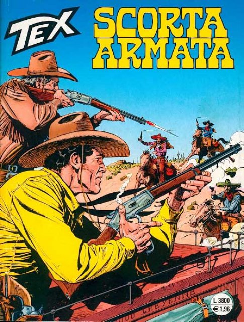 Tex Nr. 447: Scorta armata front cover (Italian).