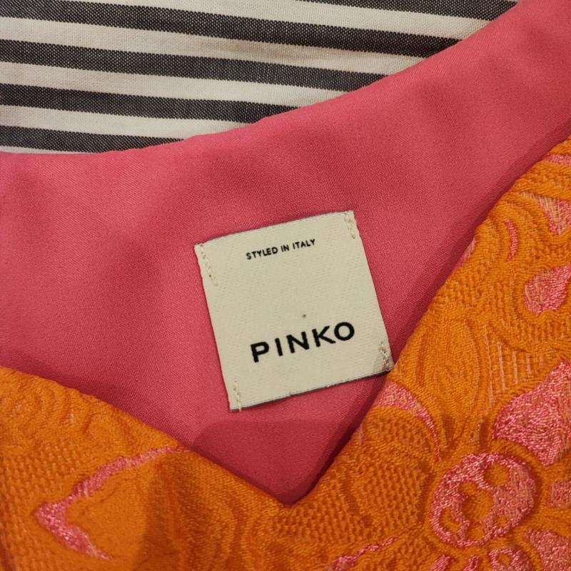 Pinko Summertime Dress Orange and Pink