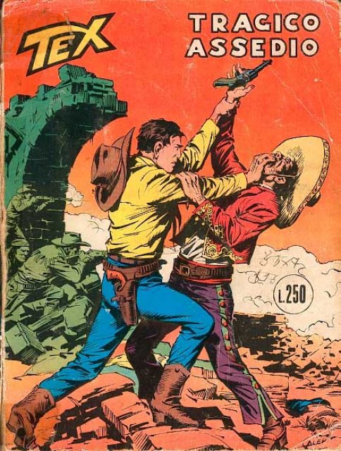 Tex Nr. 138: Tragico assedio front cover (Italian).