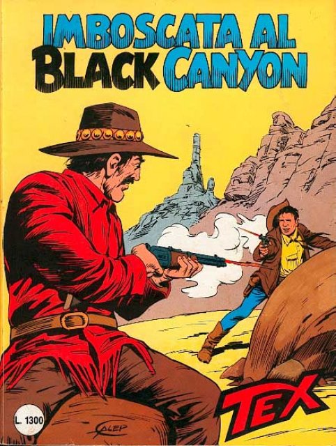 Tex Nr. 318: Imboscata al Black Canyon front cover (Italian).
