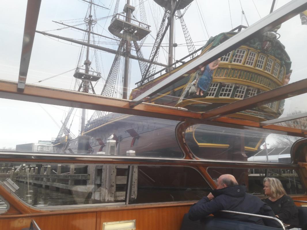 This is the wooden galleon that I visited yesterday at the maritime museum.