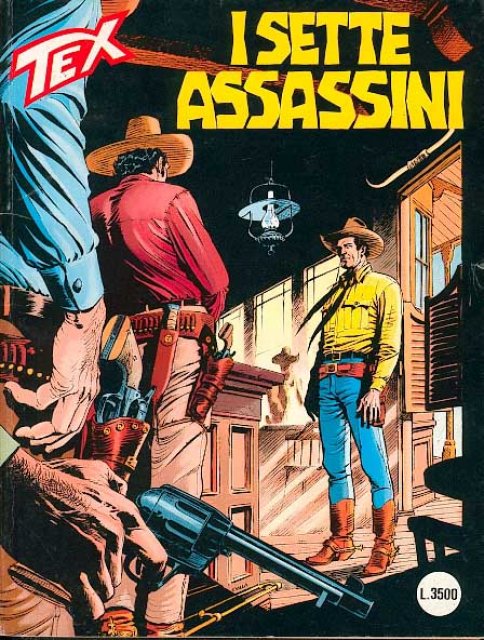 Tex Nr. 463: I sette assassini front cover (Italian).