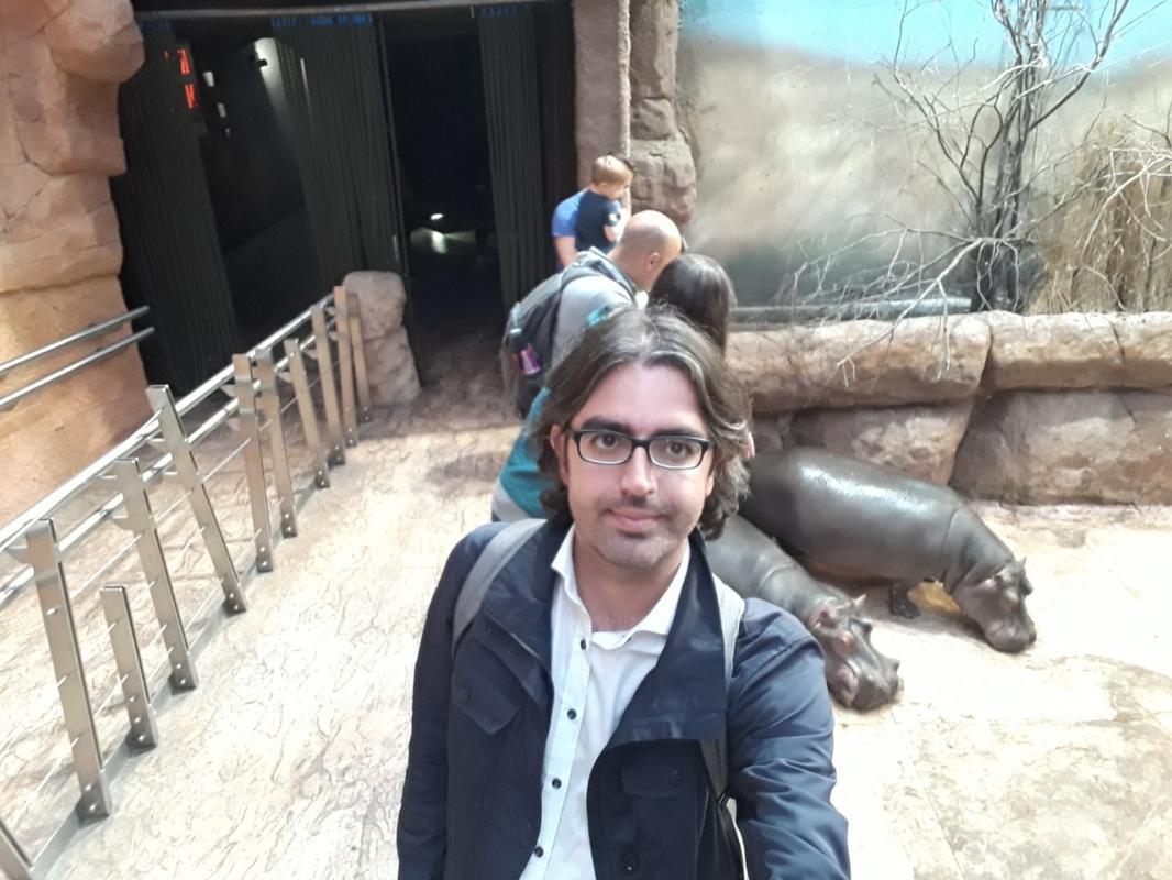 Selfie with the hippos