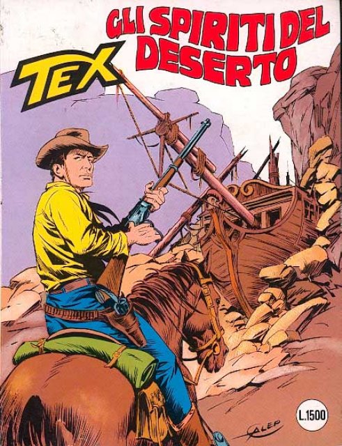 Tex Nr. 329: Gli spiriti del deserto front cover (Italian).