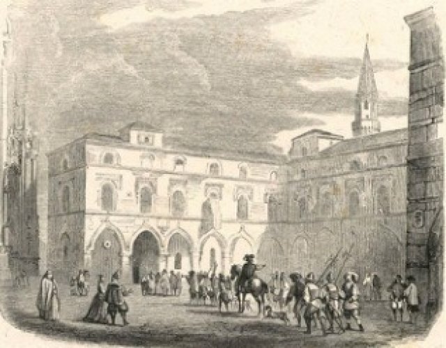 L'innominato lascia la sua città (ed. 1840)