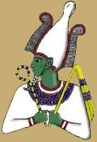 Osiris Supreme God of the funerary cult, judge and ruler of the dead