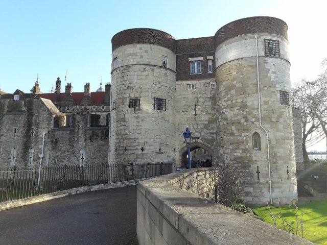 The entrance to the Tower of London. 