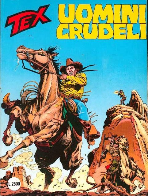 Tex Nr. 406: Uomini crudeli front cover (Italian).