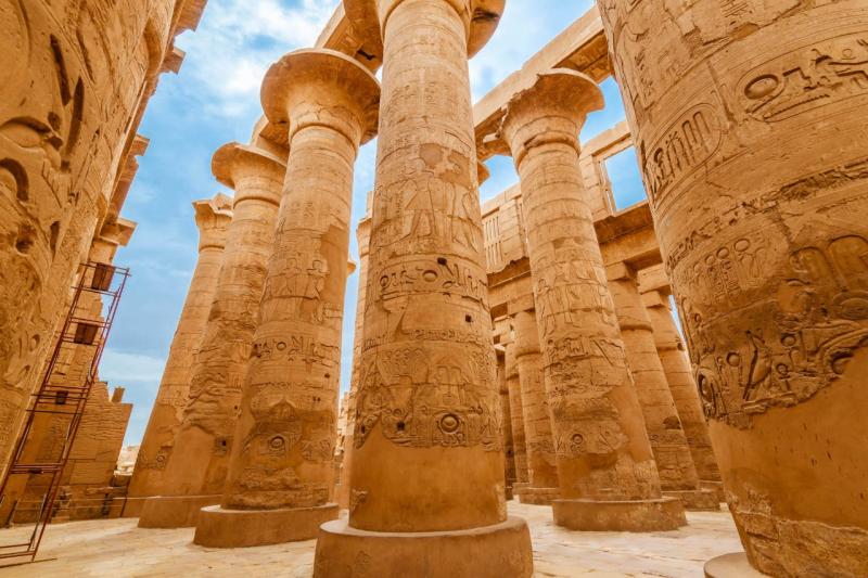 The Karnak temple.