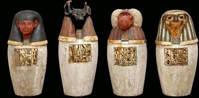 Egyptians canopic jars