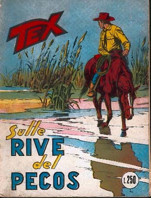Tex Nr. 120: Sulle rive del Pecos front cover (Italian).