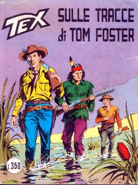 Tex Nr. 170: Sulle tracce di Tom Foster front cover (Italian).