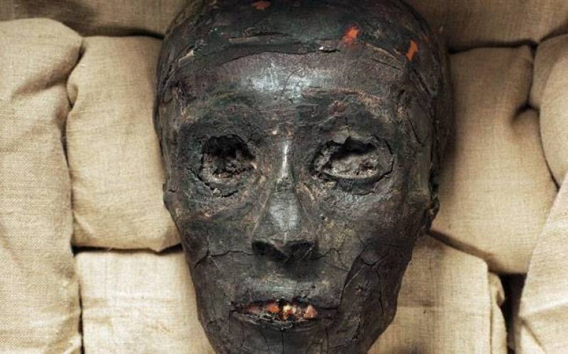Mummified King Tutankhamun
