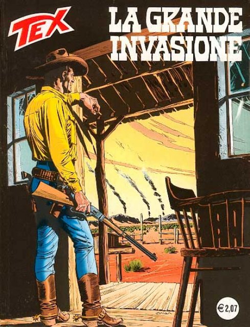 Tex Nr. 497: La grande invasione front cover (Italian).