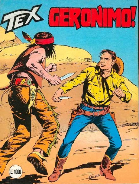 Tex Nr. 284: Geronimo! front cover (Italian).