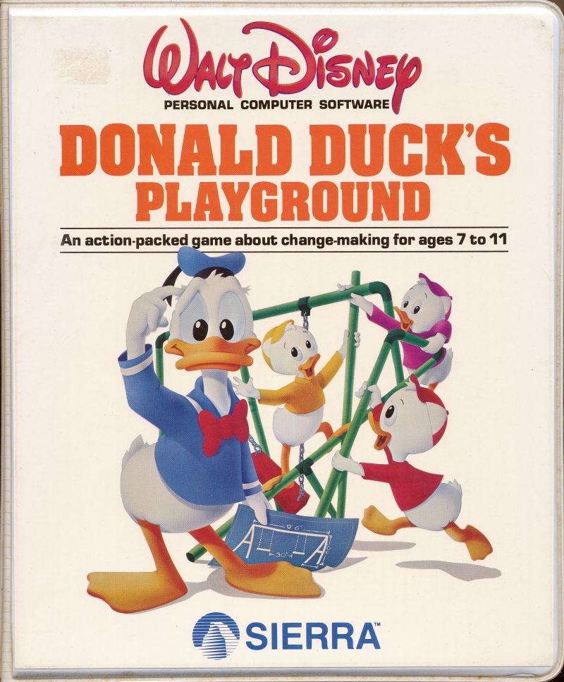 1984 Donald Duck's Playground game, developed by Al Lowe in 1984 on behalf of Sierra, whose protagon