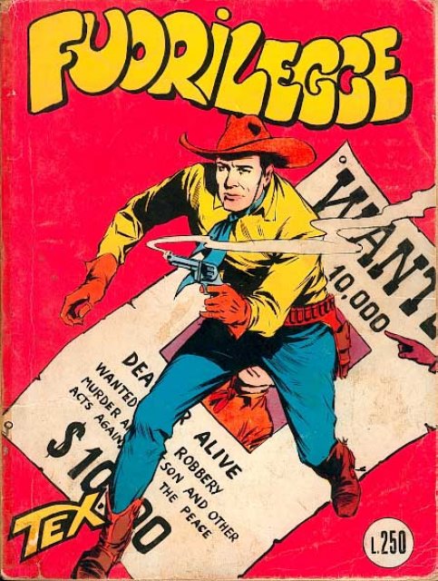 Tex Nr. 003: Fuorilegge front cover (Italian).