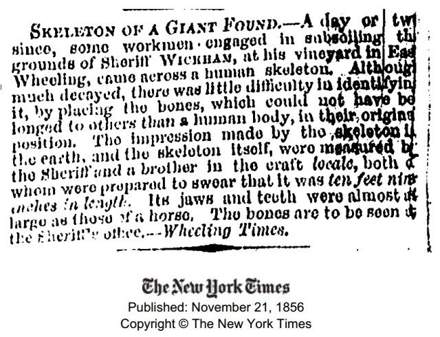 The New York Times article from November 21, 1856