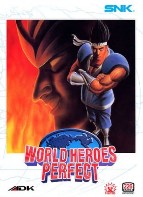 World Heroes Perfect NeoGeo cover. <br>