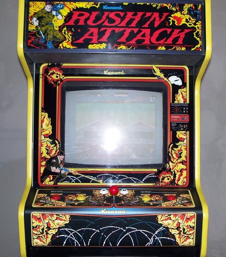 Rush'n Attack arcade cabinet