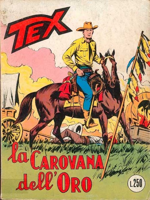 Tex Nr. 095: La carovana dell'oro front cover (Italian).