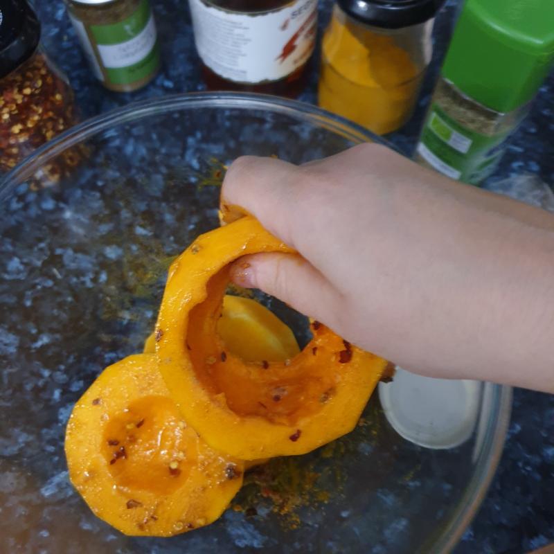Roasted Pumpkin in air fryer