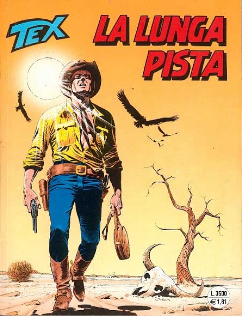 Tex Nr. 473: La lunga pista front cover (Italian).