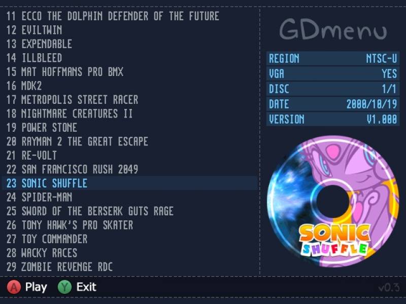 Deunan's GDEMU for the Sega Dreamcast