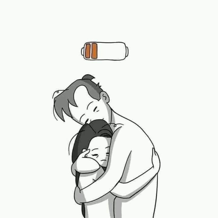 A hug from the right person can remove all the pain 🥺