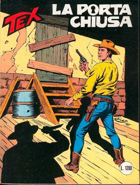 Tex Nr. 302: La porta chiusa front cover (Italian).