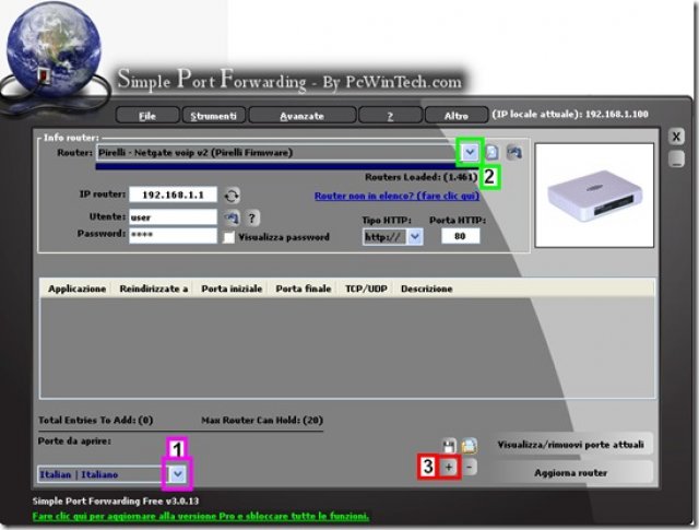 Come usare Simple Port Forwarding per eMule