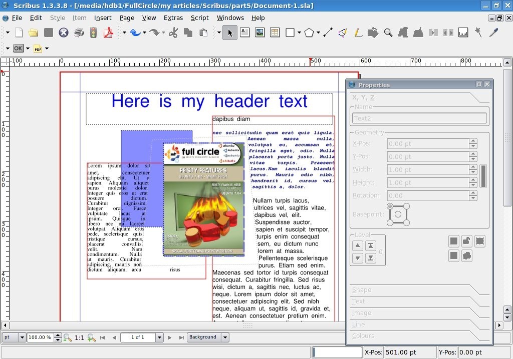 How To: Scribus - Part 5