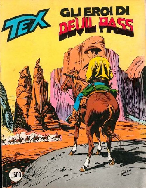 Tex Nr. 234: Gli eroi di Devil Pass front cover (Italian).